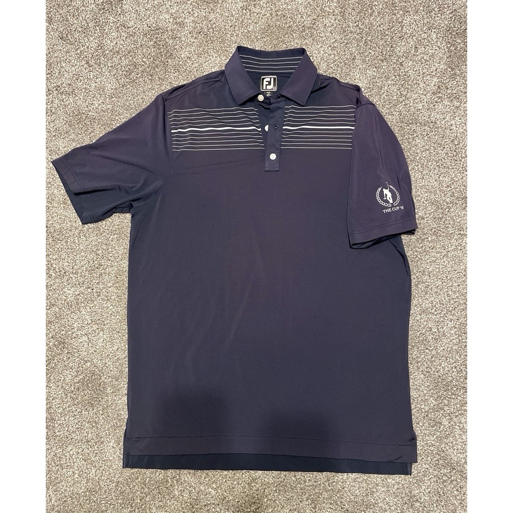 Foot Joy Golf‎ Polo Men's L Ryder Cup The Cup '18 Logo Navy Athletic Performance